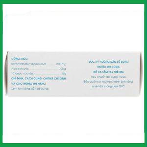 Nhà Thuốc Thành Hương - Kem bôi Betacylic Mekophar trị các bệnh da liễu (tuýp 15g) 2 Nhà Thuốc Thành Hương - kem boi betacylic 2