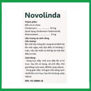 Nhà Thuốc Thành Hương - Dung dịch Novolinda điều trị bệnh trứng cá, viêm nang lông (30ml) 1 Nhà Thuốc Thành Hương - novolinda 2