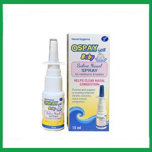 Ospay Baby dung dịch xịt vệ sinh mũi hàng ngày (lọ 15ml)