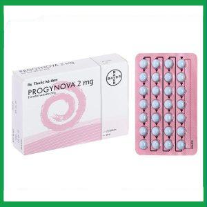 Thuốc Progynova 2mg Bayer điều trị chứng thiếu estrogen (1 vỉ x 28 viên)