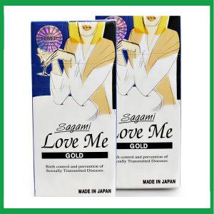 Bao cao su Sagami Love Me Gold - Nhật Bản