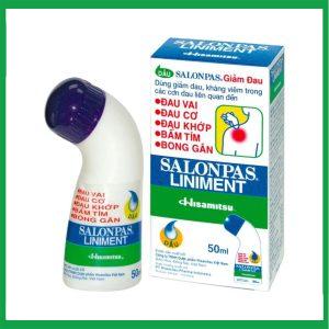 Dầu Salonpas Liniment 50ml giảm đau vai, đau cơ