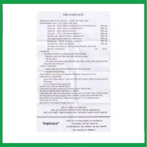 Nhà Thuốc Thành Hương - Viên Sáng Mắt Traphaco điều trị mờ mắt, nhức mắt, khô mắt (10 gói x 5g) 1 Nhà Thuốc Thành Hương - sang mat2 1