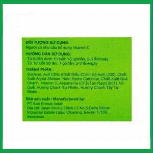 Nhà Thuốc Thành Hương - Bột sủi Sensa Cools Enesis giúp thanh nhiệt cơ thể và tăng cường sức đề kháng (6 gói x 7g) 1 Nhà Thuốc Thành Hương - sensacool 1