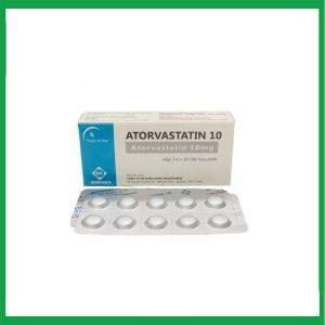 Atorvastatin 10mg Viên Bao Phim Medipharco: Giảm Cholesterol Hiệu Quả, Bảo Vệ Tim Mạch (Hộp 3 Vỉ x 10)