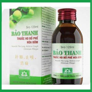 Nhà Thuốc Thành Hương - Siro Bảo Thanh 125ml điều trị các chứng ho, viêm phổi 1 Nhà Thuốc Thành Hương - thuoc ho bao thanh 125ml