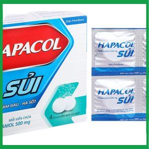 Nhà Thuốc Thành Hương - Viên sủi Hapacol 500mg hộp 4 vỉ x 4 viên DHG 1 Nhà Thuốc Thành Hương - vien sui hapacol 500mg