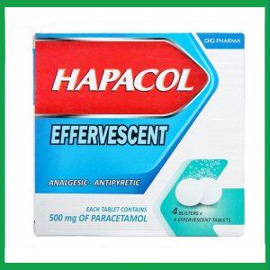 Viên sủi Hapacol 500mg hộp 4 vỉ x 4 viên DHG