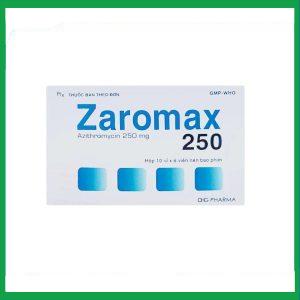 Nhà Thuốc Thành Hương - Thuốc Zaromax 250mg điều trị nhiễm khuẩn (10 vỉ x 6 viên) 1 Nhà Thuốc Thành Hương - z1