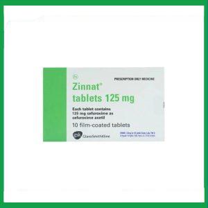 Nhà Thuốc Thành Hương - Thuốc Zinnat tablets 125mg điều trị các chứng nhiễm khuẩn (1 vỉ x 10 viên) 1 Nhà Thuốc Thành Hương - zin1