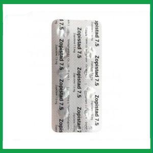 Nhà Thuốc Thành Hương - Thuốc Zopistad 7.5 Stella hỗ trợ điều trị ngắn hạn chứng mất ngủ (1 vỉ x 10 viên) 2 Nhà Thuốc Thành Hương - zopi2